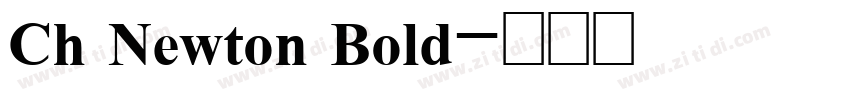 Ch Newton Bold字体转换
